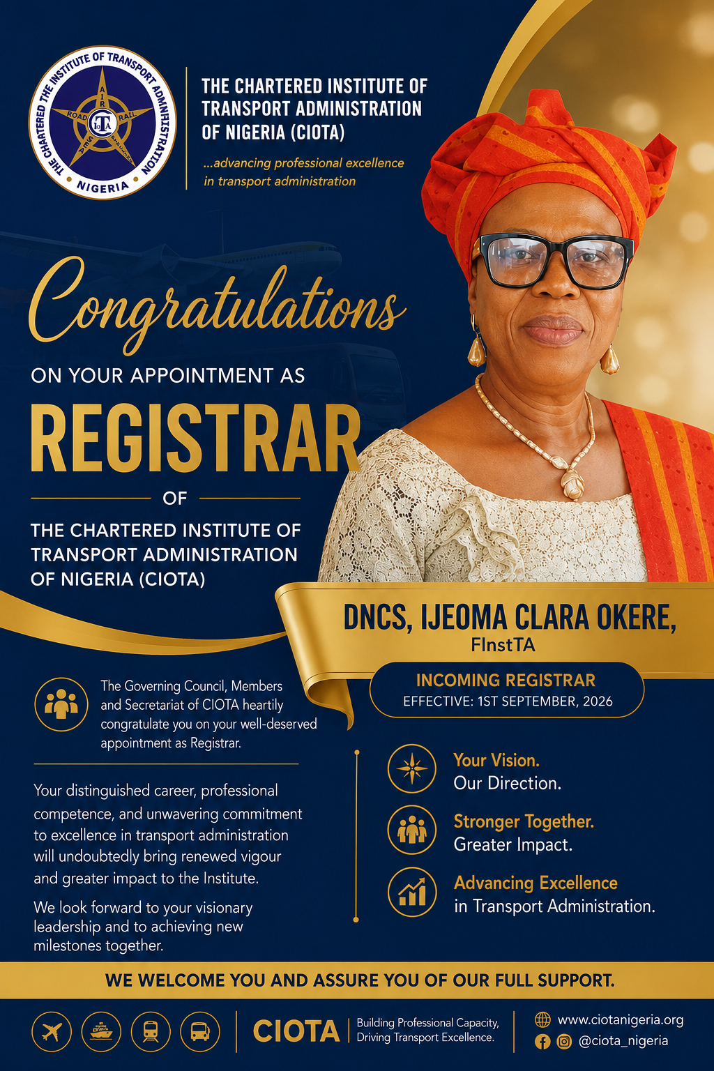 new registrar annoucement pic